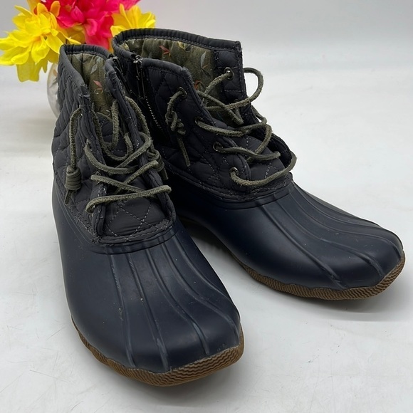 Sperry Navy Blue Traditional Duck Boot Women's Size 8.5. WRB4539E - Picture 1 of 8